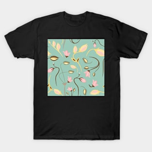 seamless summer tiny floral pattern T-Shirt